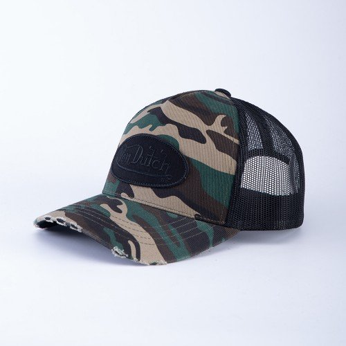 CAP OVAL PATCH MILITARY BLACK